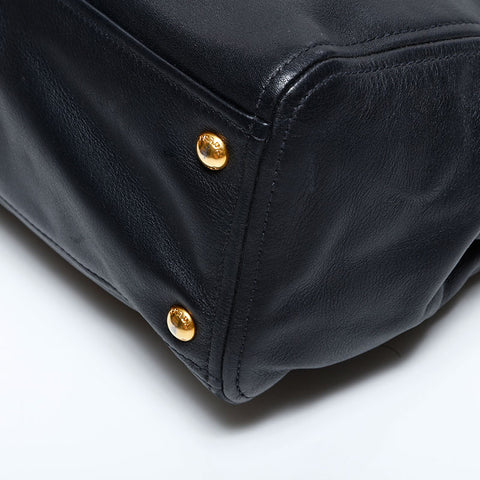 プラダ PRADA レザー 2way ハンドバッグ ブラック WS22499