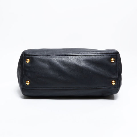 プラダ PRADA レザー 2way ハンドバッグ ブラック WS22499