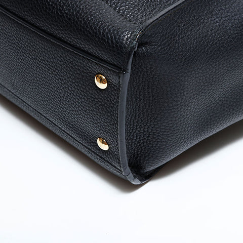サルヴァトーレフェラガモ Salvatore Ferragamo レザー ミニ エイミー ハンドバッグ ブラック WS22502