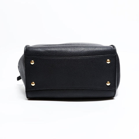 サルヴァトーレフェラガモ Salvatore Ferragamo レザー ミニ エイミー ハンドバッグ ブラック WS22502