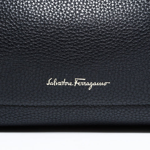 サルヴァトーレフェラガモ Salvatore Ferragamo レザー ミニ エイミー ハンドバッグ ブラック WS22502