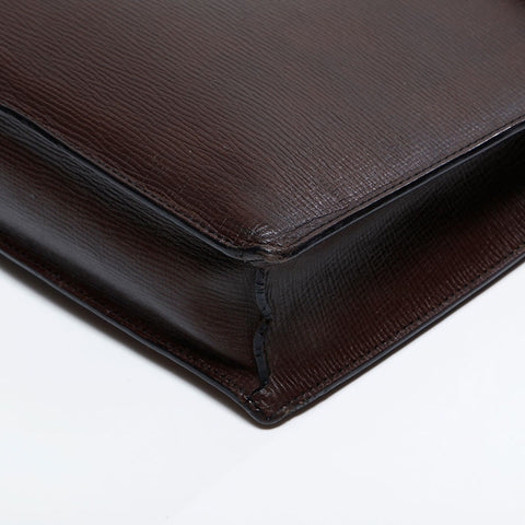 ロエベ LOEWE レザー メッセンジャー 2way ブリーフケース ショルダーバッグ ブラウン WS22503