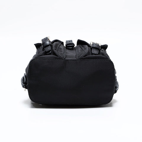 プラダ PRADA ナイロン ミニ Re-Nylon チェーン ショルダーバッグ ブラック WS22506