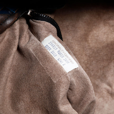 ボッテガヴェネタ BOTTEGAVENETA イントレチャート トートバッグ ブラウン ブルー WS22507