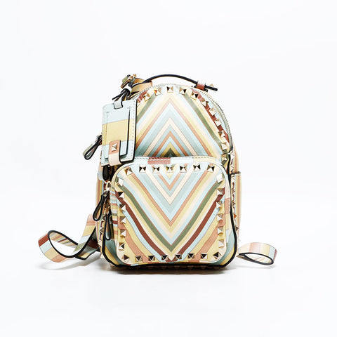 ヴァレンティノ VALENTINO レザー スタッズ リュック・デイパック マルチカラー WS22509