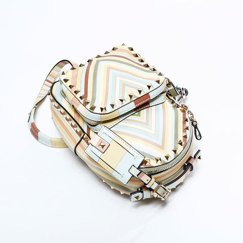 ヴァレンティノ VALENTINO レザー スタッズ リュック・デイパック マルチカラー WS22509