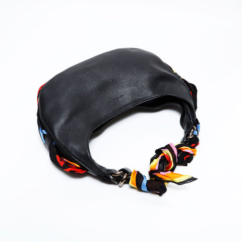 ジバンシィ GIVENCHY レザー スカーフ ホーボー ショルダーバッグ ブラック WS22510