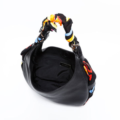ジバンシィ GIVENCHY レザー スカーフ ホーボー ショルダーバッグ ブラック WS22510
