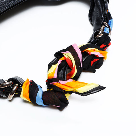 ジバンシィ GIVENCHY レザー スカーフ ホーボー ショルダーバッグ ブラック WS22510