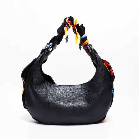 ジバンシィ GIVENCHY レザー スカーフ ホーボー ショルダーバッグ ブラック WS22510