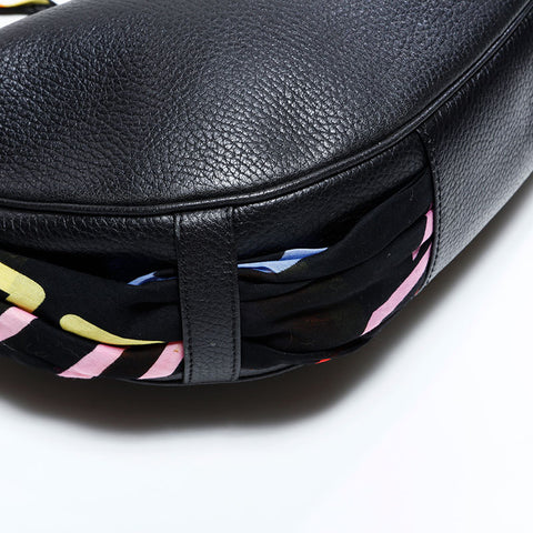 ジバンシィ GIVENCHY レザー スカーフ ホーボー ショルダーバッグ ブラック WS22510