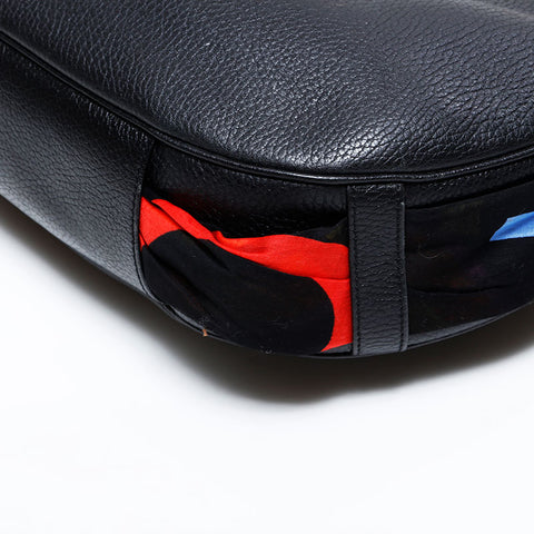 ジバンシィ GIVENCHY レザー スカーフ ホーボー ショルダーバッグ ブラック WS22510