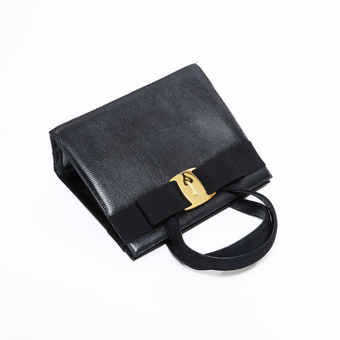 サルヴァトーレフェラガモ Salvatore Ferragamo ヴァラ 2way ハンドバッグ ブラック WS22511