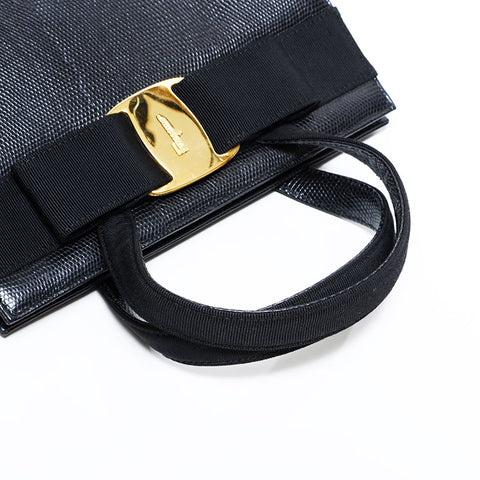 サルヴァトーレフェラガモ Salvatore Ferragamo ヴァラ 2way ハンドバッグ ブラック WS22511