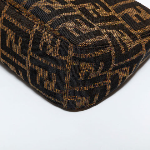 フェンディ FENDI マンマ キャンバス ズッカ ショルダーバッグ ブラウン WS22519