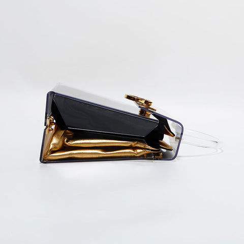 サルヴァトーレフェラガモ Salvatore Ferragamo クリア ガンチーニ ハンドバッグ クリア WS22520