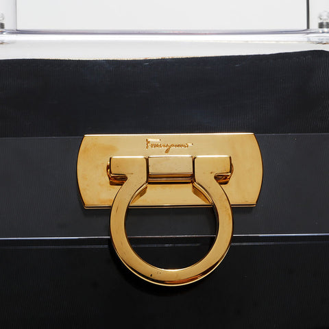 サルヴァトーレフェラガモ Salvatore Ferragamo クリア ガンチーニ ハンドバッグ クリア WS22520