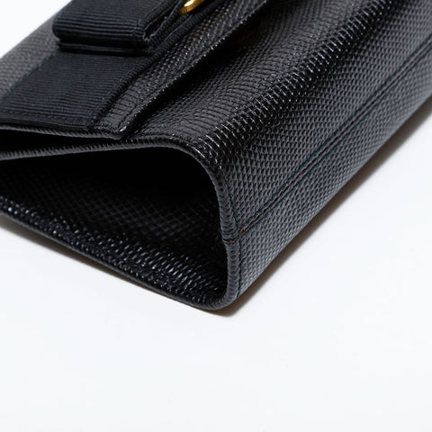 サルヴァトーレフェラガモ Salvatore Ferragamo ヴァラ レザーミニ チェーン ショルダーバッグ ブラック WS22524