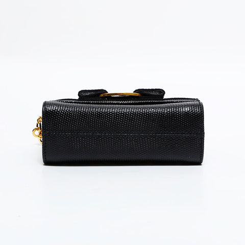 サルヴァトーレフェラガモ Salvatore Ferragamo ヴァラ レザーミニ チェーン ショルダーバッグ ブラック WS22524