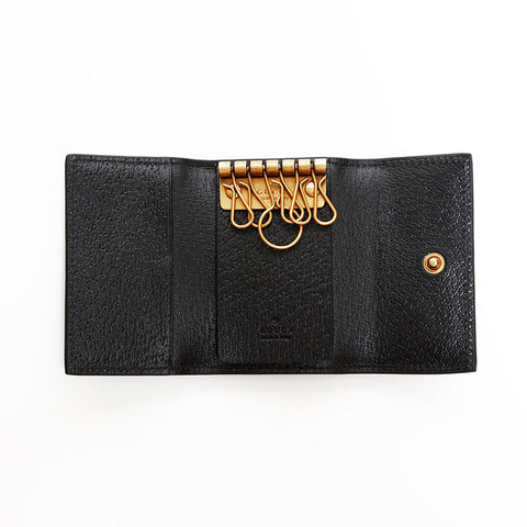 グッチ GUCCI レザー ビー 蜂 キーケース ブラック WS22525