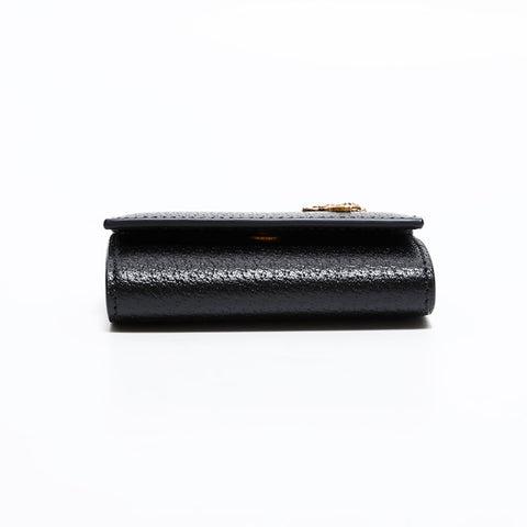 GUCCI Leather Bee Key holder  black WS22525