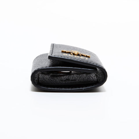 GUCCI Leather Bee Key holder  black WS22525