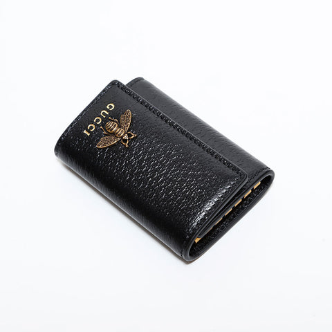 グッチ GUCCI レザー ビー 蜂 キーケース ブラック WS22526