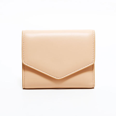 Maison Margiela メゾン マルジェラ レザー コンパクト ウォレット 三つ折り財布 ベージュ WS22527