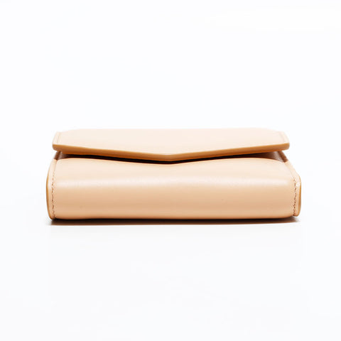 Maison Margiela メゾン マルジェラ レザー コンパクト ウォレット 三つ折り財布 ベージュ WS22527