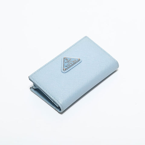 プラダ PRADA サフィアーノ レザー トライアングルロゴ 名刺入れ カードケース カーキ WS22528