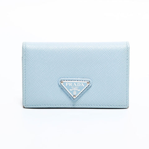 プラダ PRADA サフィアーノ レザー トライアングルロゴ 名刺入れ カードケース カーキ WS22528