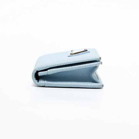 プラダ PRADA サフィアーノ レザー トライアングルロゴ 名刺入れ カードケース カーキ WS22528