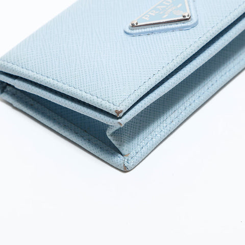 プラダ PRADA サフィアーノ レザー トライアングルロゴ 名刺入れ カードケース カーキ WS22528