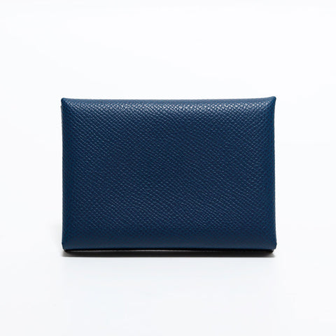 エルメス HERMES カルヴィ デュオ カードケース B刻印 2023年 コインケース ネイビー WS22531