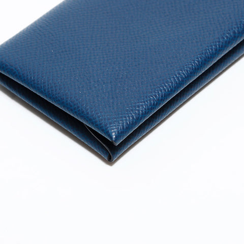 エルメス HERMES カルヴィ デュオ カードケース B刻印 2023年 コインケース ネイビー WS22531
