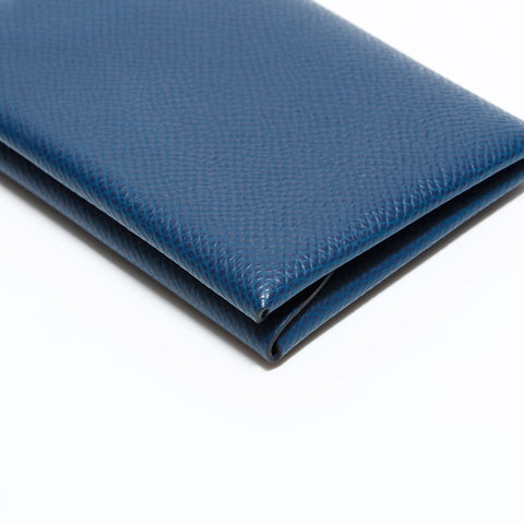 エルメス HERMES カルヴィ デュオ カードケース B刻印 2023年 コインケース ネイビー WS22531