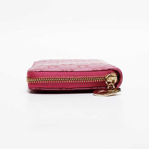 グッチ GUCCI GG シマ ラウンドジップ 長財布 ピンク WS22532