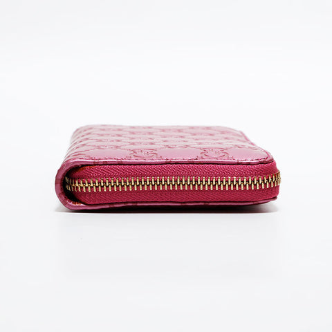 グッチ GUCCI GG シマ ラウンドジップ 長財布 ピンク WS22532