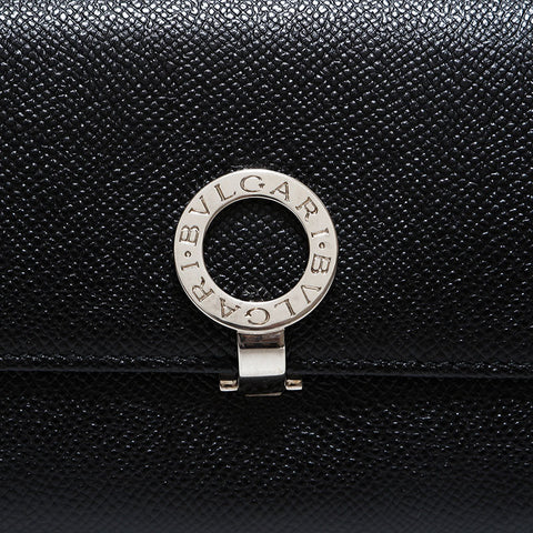 ブルガリ BVLGARI レザー クリップ 長財布 ブラック WS22534