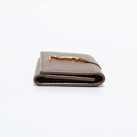 イヴ・サンローラン YVES SAINT LAURENT レザー 4連 キーケース ベージュ WS22537