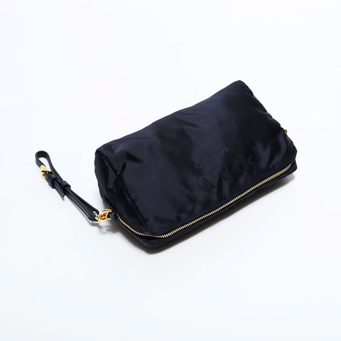 プラダ PRADA ナイロン ロゴ ポーチ ネイビー WS22540