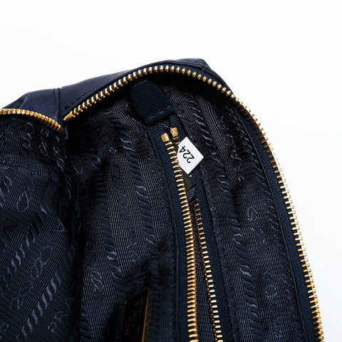 プラダ PRADA ナイロン ロゴ ポーチ ネイビー WS22540