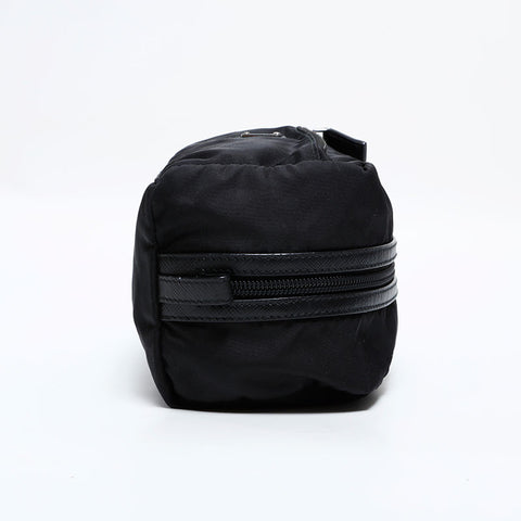PRADA Nylon Triangle Logo Pouch Pouch black WS22543