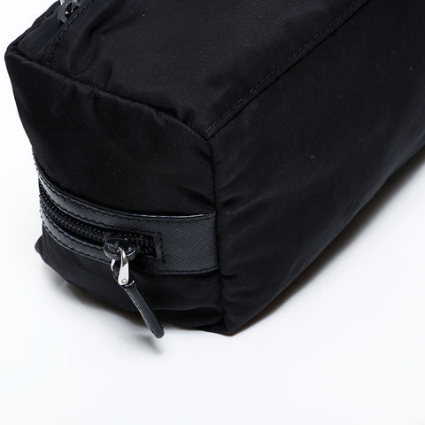 PRADA Nylon Triangle Logo Pouch Pouch black WS22543