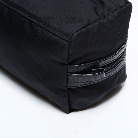 PRADA Nylon Triangle Logo Pouch Pouch black WS22543