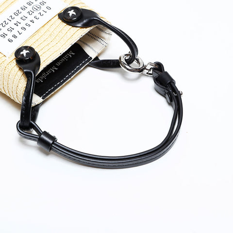Maison Margiela Micro Cellulose Mini Bag key ring beige WS22545
