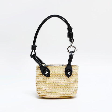 Maison Margiela Micro Cellulose Mini Bag key ring beige WS22545