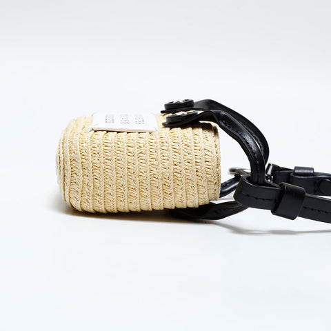 Maison Margiela Micro Cellulose Mini Bag key ring beige WS22545