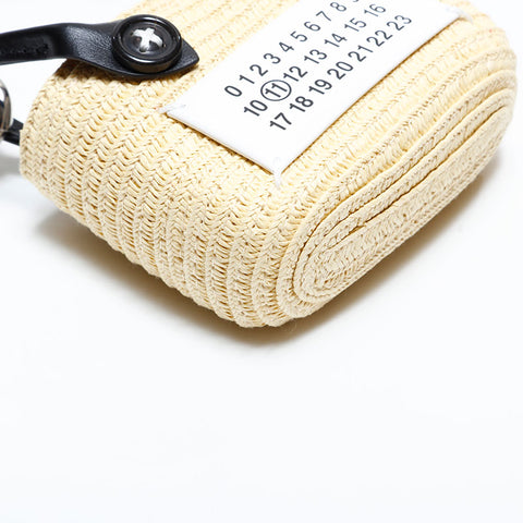 Maison Margiela Micro Cellulose Mini Bag key ring beige WS22545
