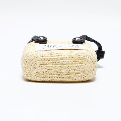 Maison Margiela Micro Cellulose Mini Bag key ring beige WS22545